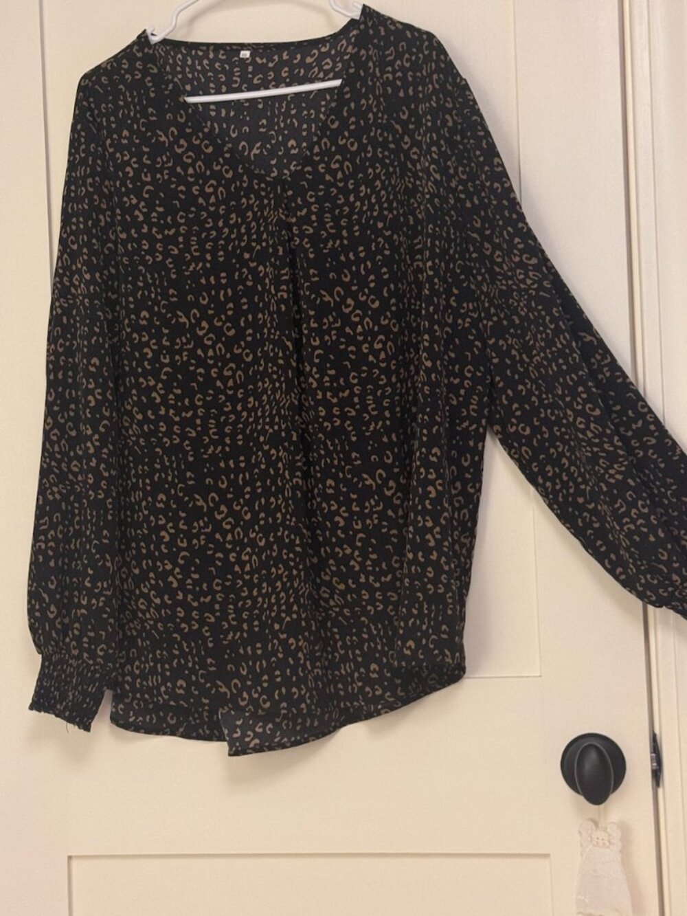 Animal print blouse